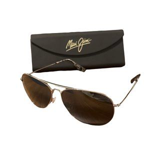 Maui Jim Mavericks - Silver Frame Polarized Grey Lens